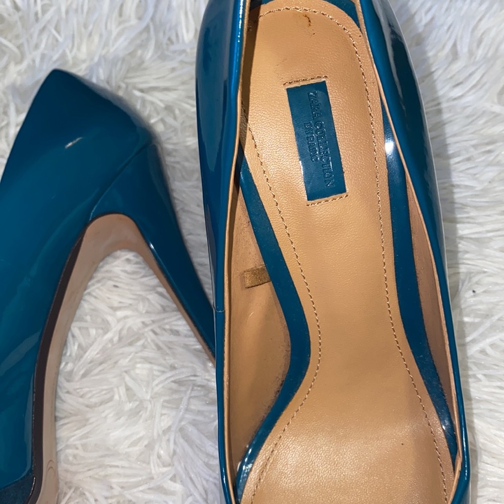 Zara Collection By Basic Peep Toe Heels - image 8